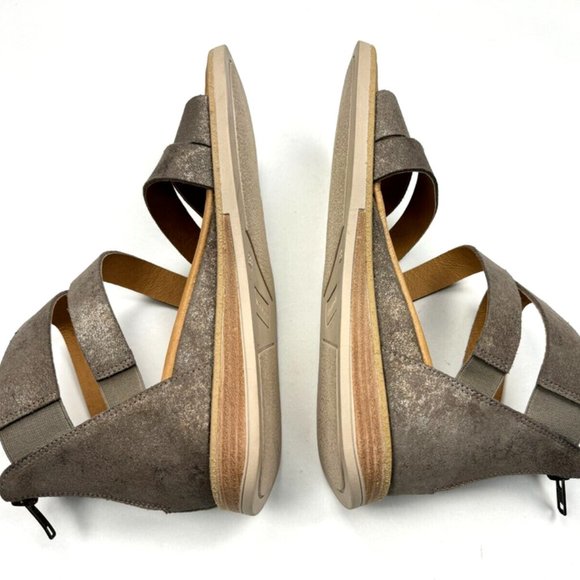 Garnet Hill Luna Sport Sandals Women 38 US 8 NWOB $169 Zip Closure Wedge - Picture 4 of 14